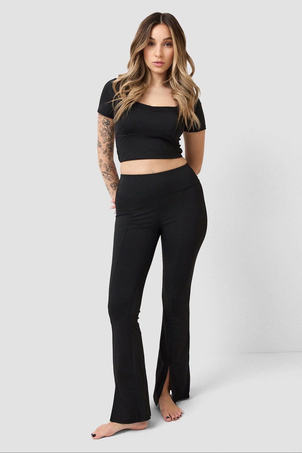 Leggings Flair con spacco frontale