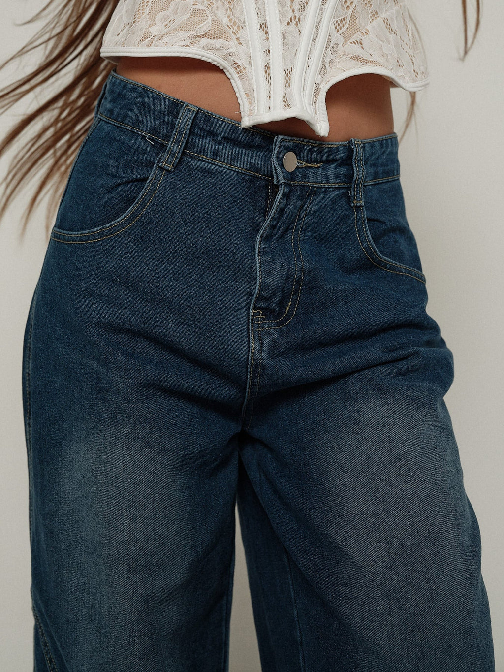 Denim baggy draft
