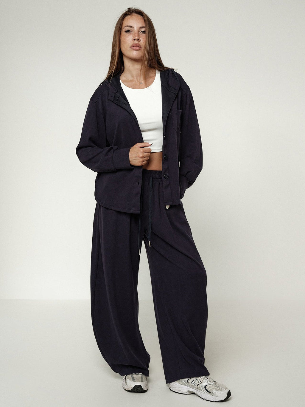 Coordinato hoodie wide